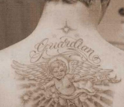 Justin Timberlake Back Guardian Tattoo